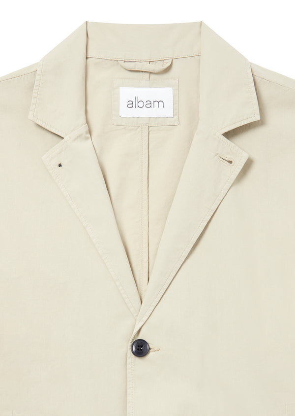 Albam Poplin Unlined Blazer In Eucalyptus