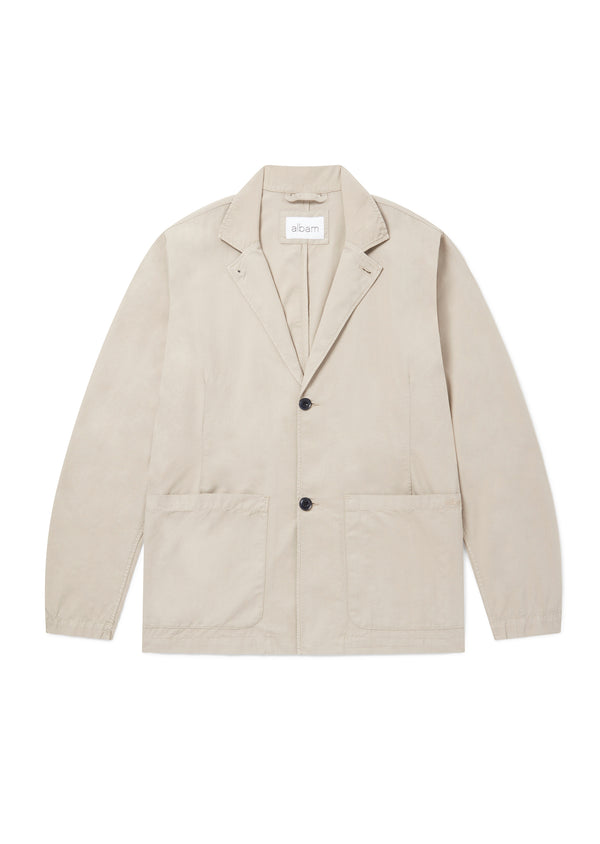 albam Poplin Unlined Blazer in Vintage Khaki