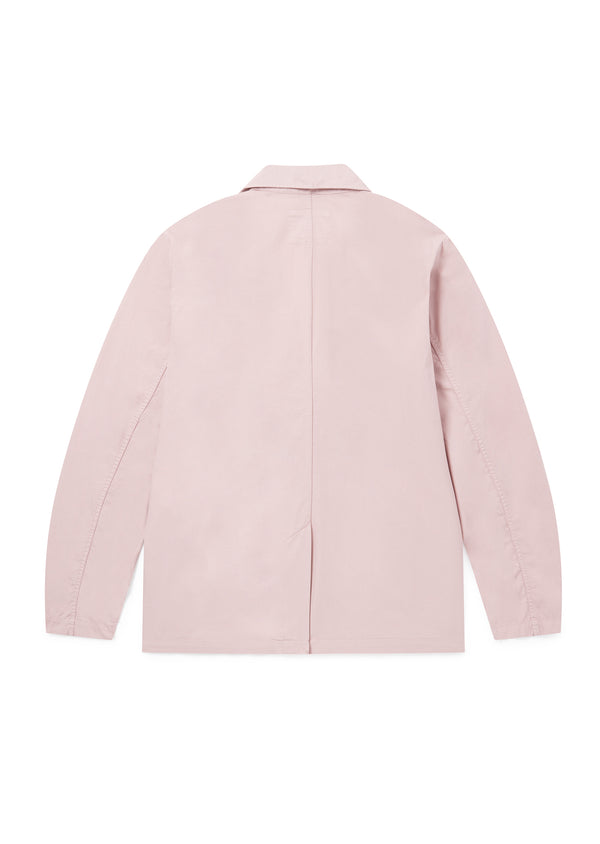 Albam Poplin Unlined Blazer In Washed Pink