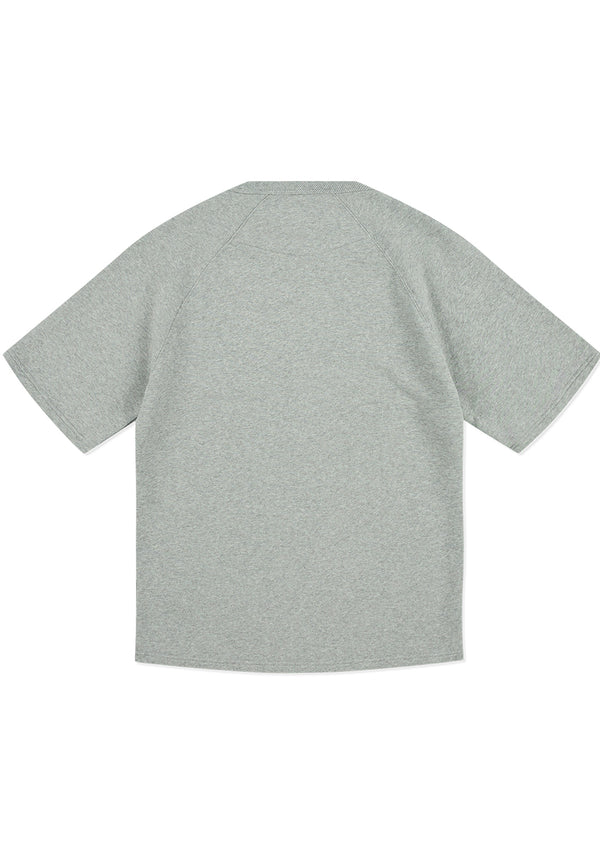 Albam Raglan Easton Sweat In Grey Marl