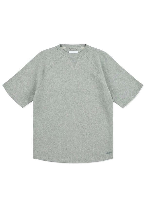 albam Raglan Easton Sweat in Grey Marl