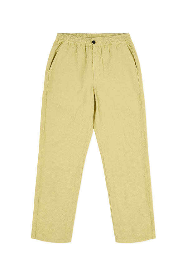 Albam Seersucker Judd Trousers In Vintage Khaki