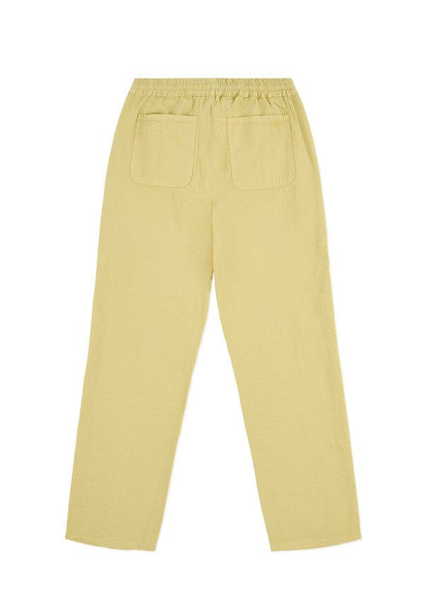 Albam Seersucker Judd Trousers In Vintage Khaki