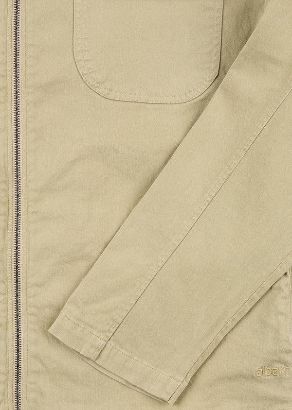 Albam Soft Touch Cotton Clarence Jacket In Taupe