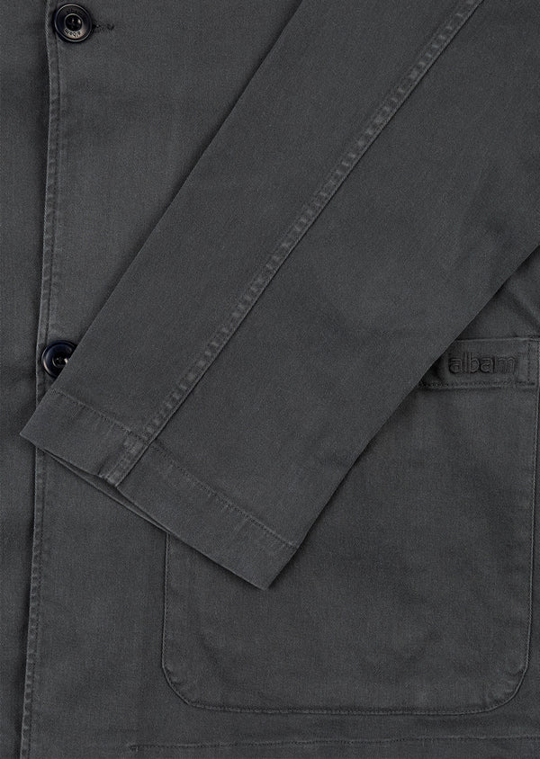 Albam Soft Touch Cotton Fairfax Blazer In Grey