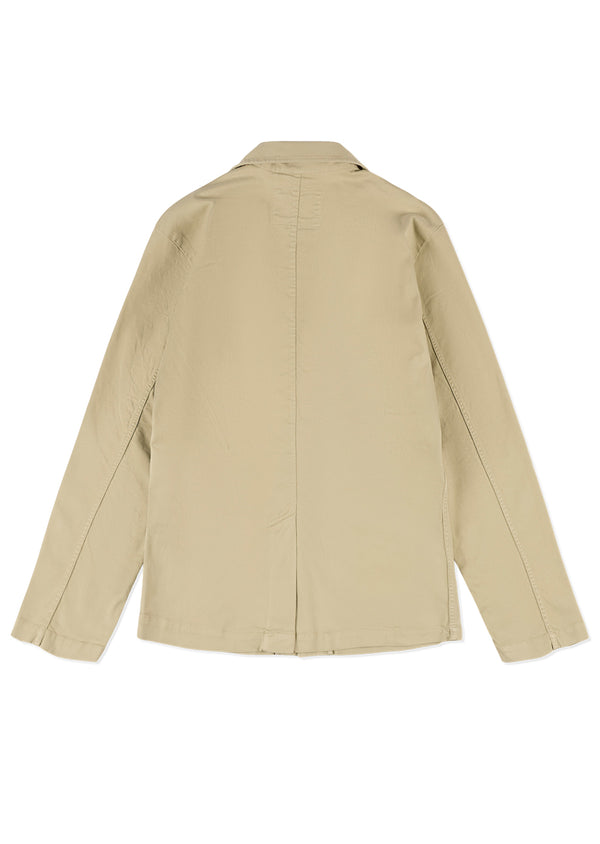Albam Soft Touch Cotton Fairfax Blazer In Taupe