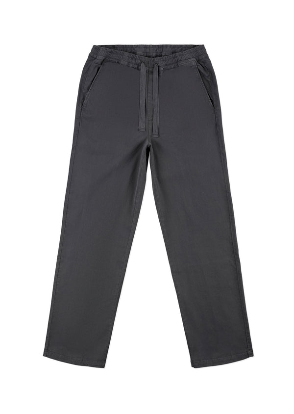 Albam Soft Touch Judd Drawstring Trouser In Grey