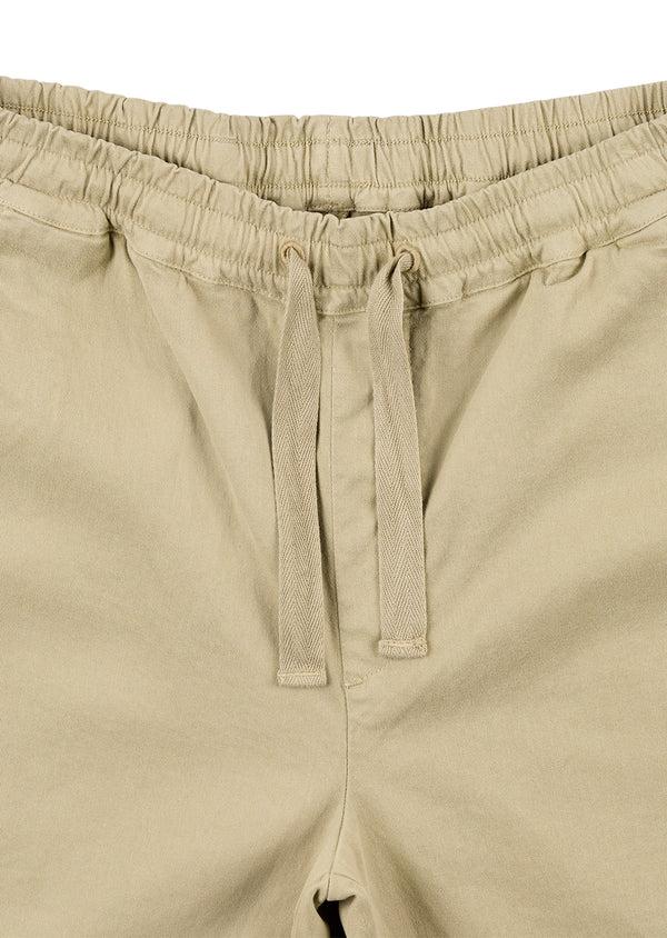 Albam Soft Touch Judd Drawstring Trouser In Taupe