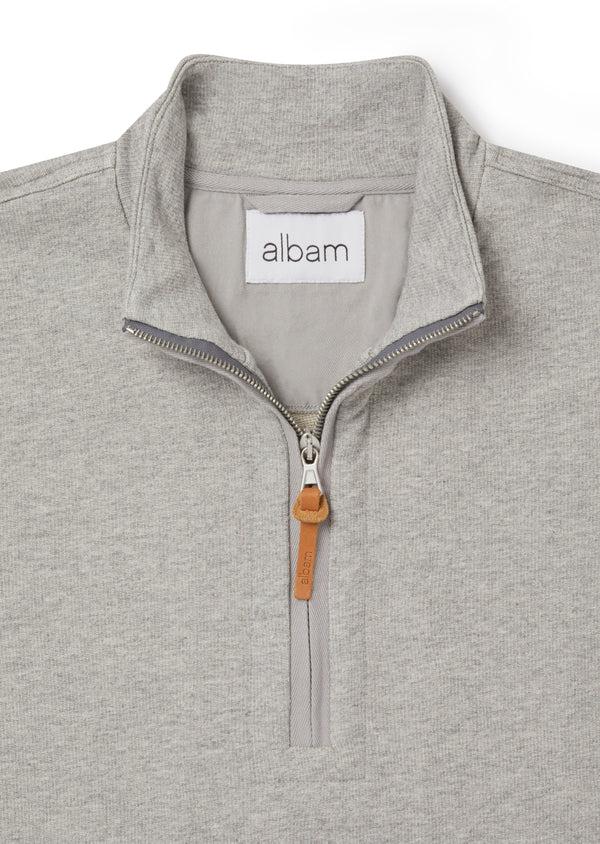 Albam Tor Funnel Sweatshirt In Grey Marl
