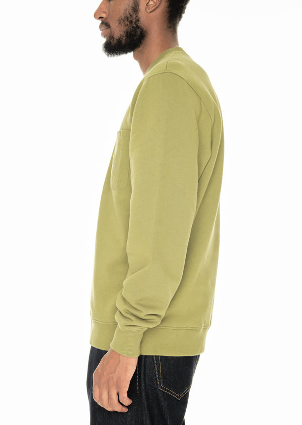 Albam Woven Pocket Sweatshirt In Khaki