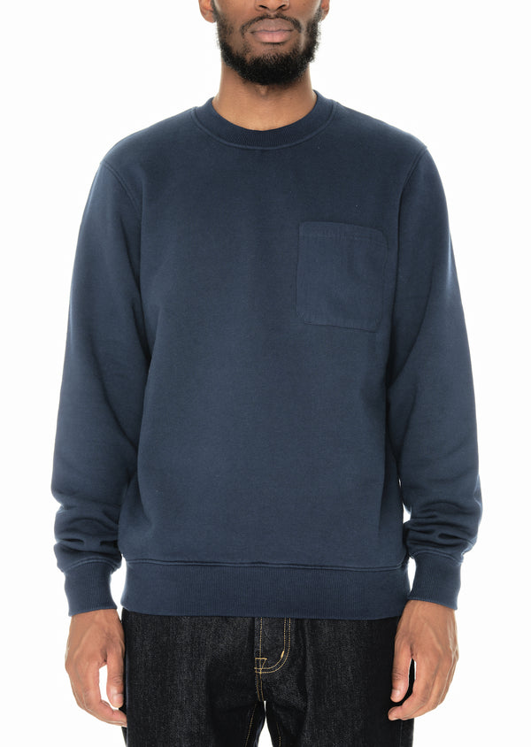 albam Woven Pocket Sweatshirt in Navy
