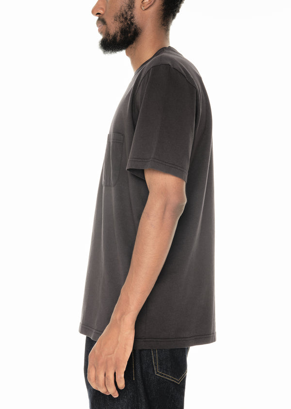 Albam Woven Pocket T-Shirt In Black