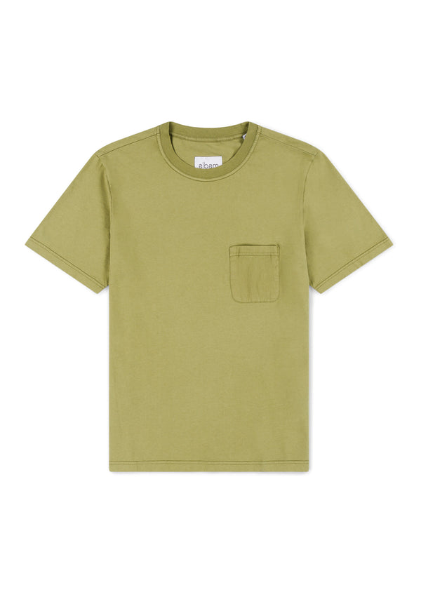 Albam Woven Pocket T-Shirt In Khaki