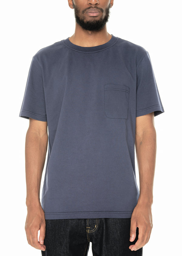 albam Woven Pocket T-Shirt in Navy