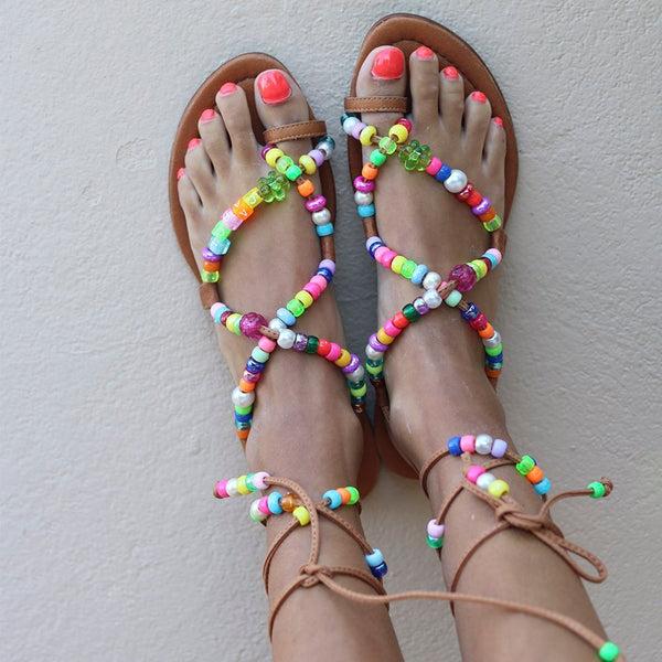 Alameda Turquesa ALEGRIA Beaded Sandals