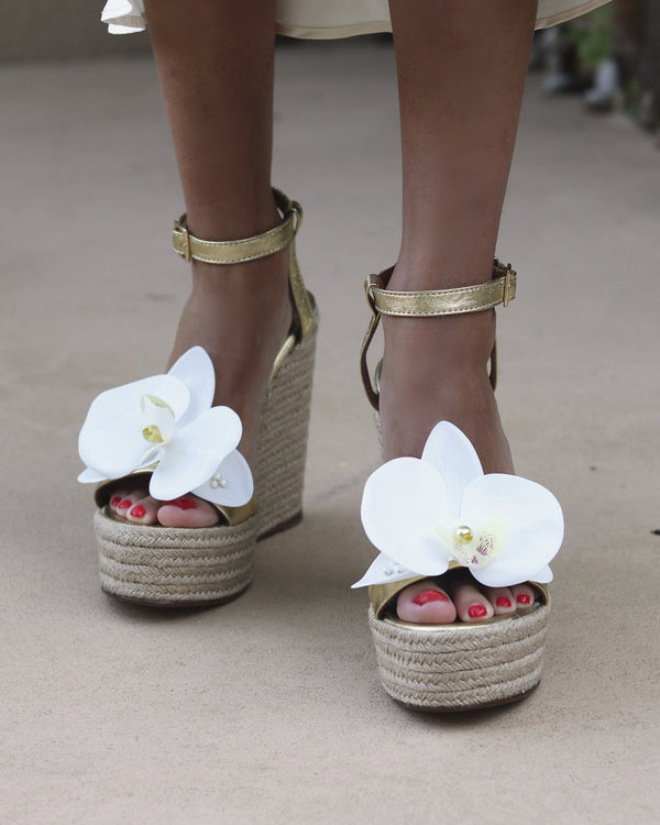 Alameda Turquesa ALICE FLOWER WEDGES