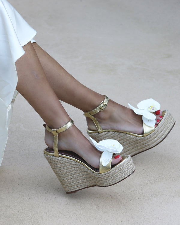 Alameda Turquesa ALICE FLOWER WEDGES