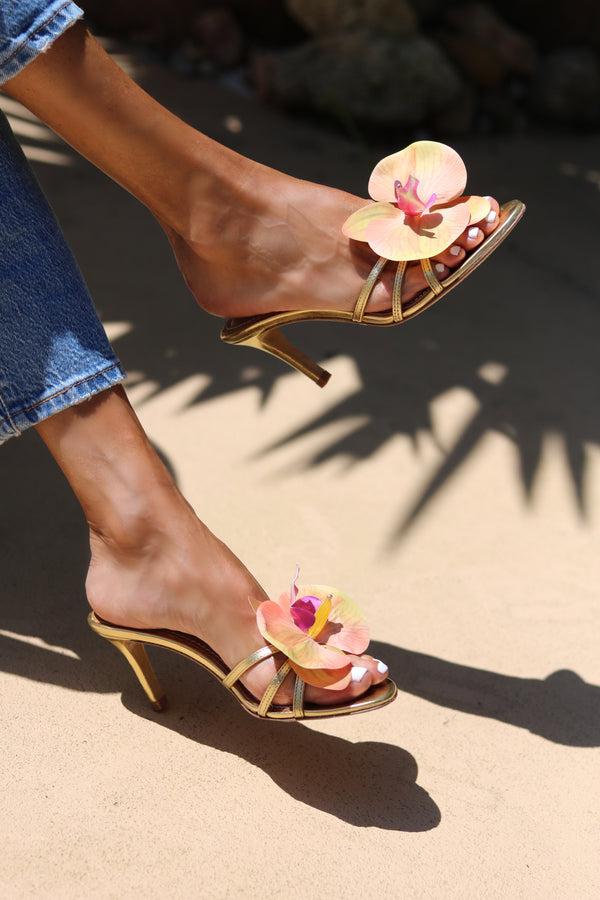 alameda turquesa CECILY FLOWER MULES