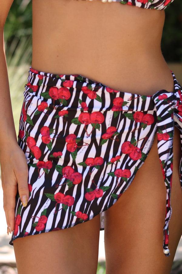 Alameda Turquesa CEREJAS HAND-DRAWN SARONG