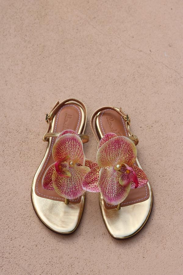 Alameda Turquesa CONSTANCE FLOWER SANDALS