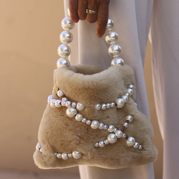 Alameda Turquesa LEO The Shearling Bag