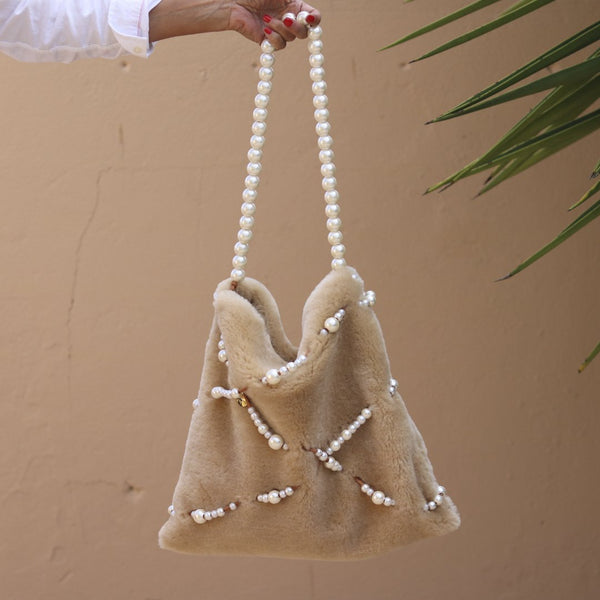 Alameda Turquesa LEO XXL The Shearling Bag