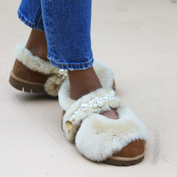 alameda turquesa OH SO CUTE Shearling Mary Jane