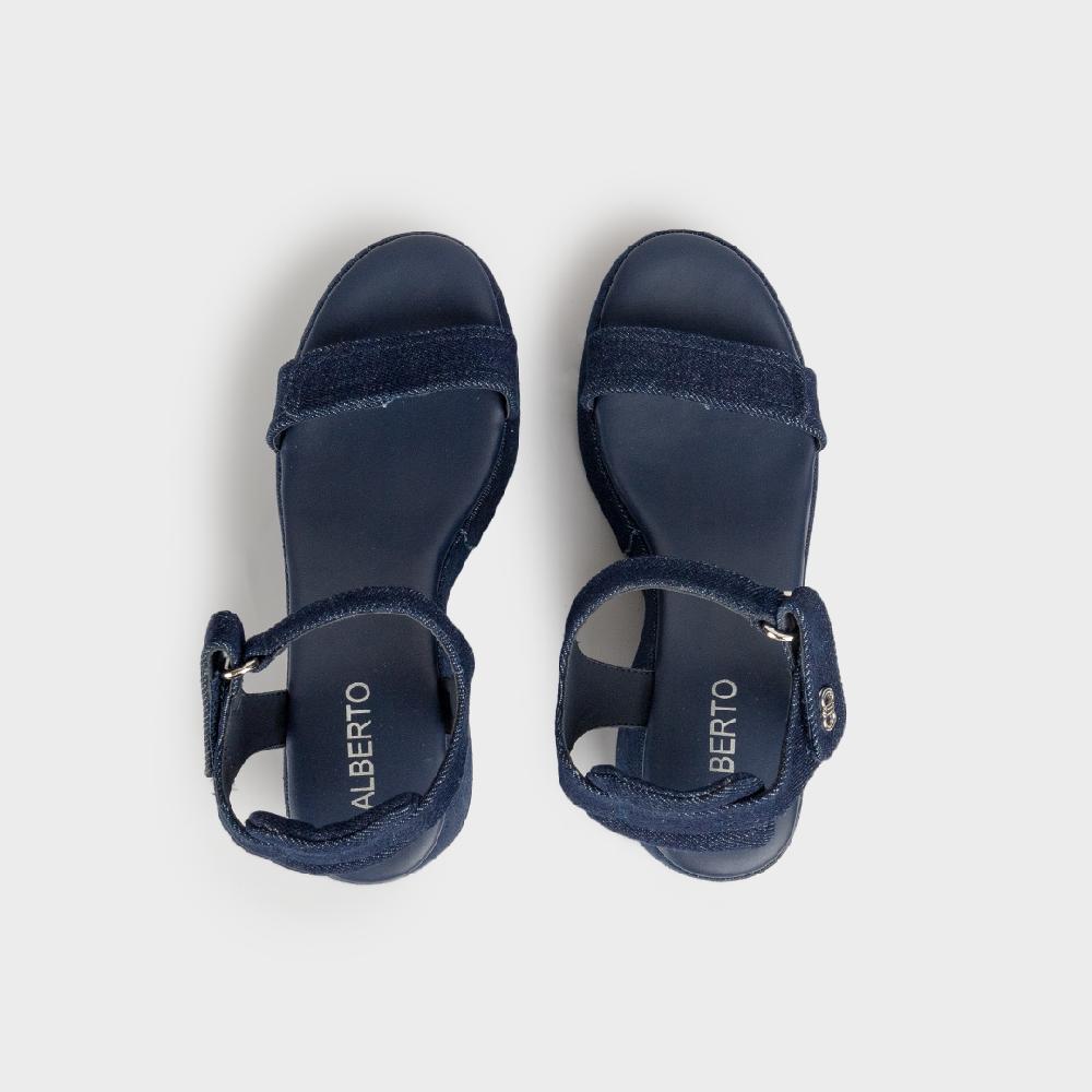 Alberto Women's Debora Denim Platform Sandals