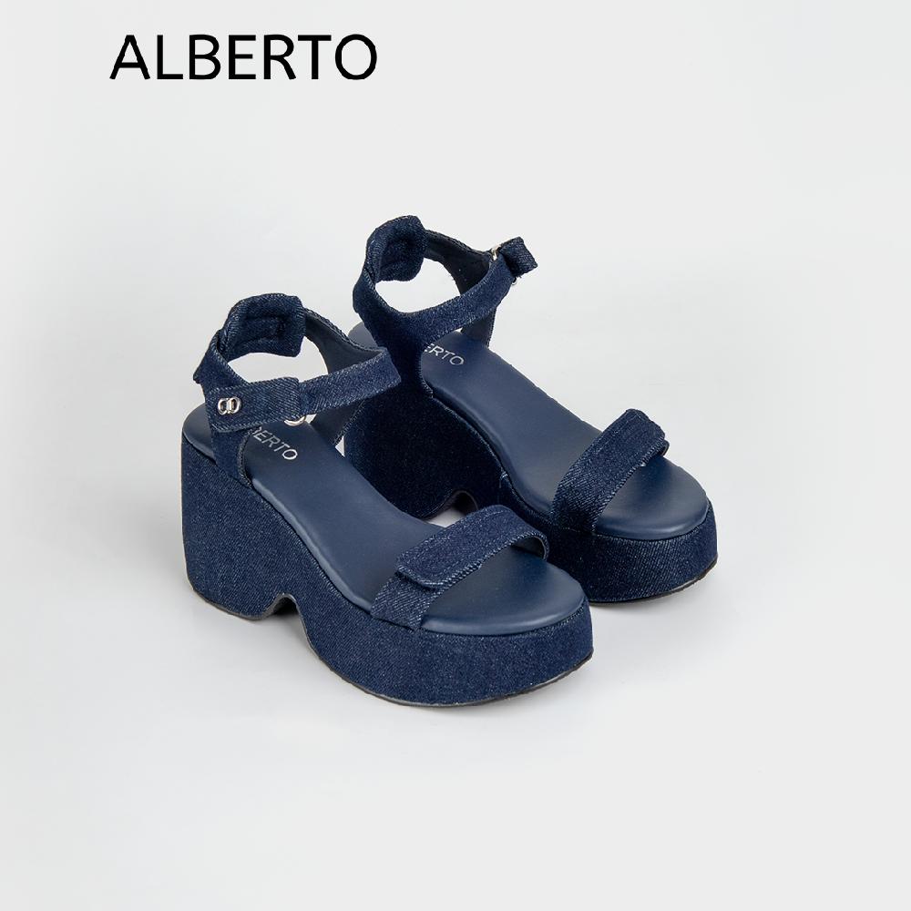 alberto Women's Debora Denim Platform Sandals