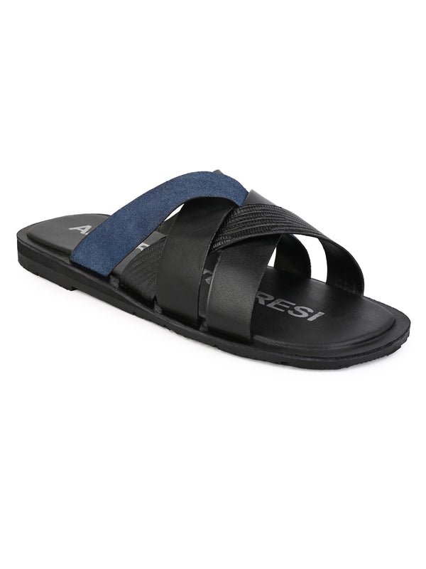 Alberto Torresi Alberto Torresi 270 Trendy Non Stitched Strap Leather Slippers