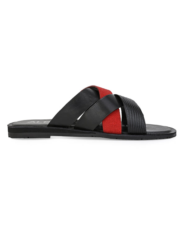 Alberto Torresi Alberto Torresi 270 Trendy Non Stitched Strap Leather Slippers
