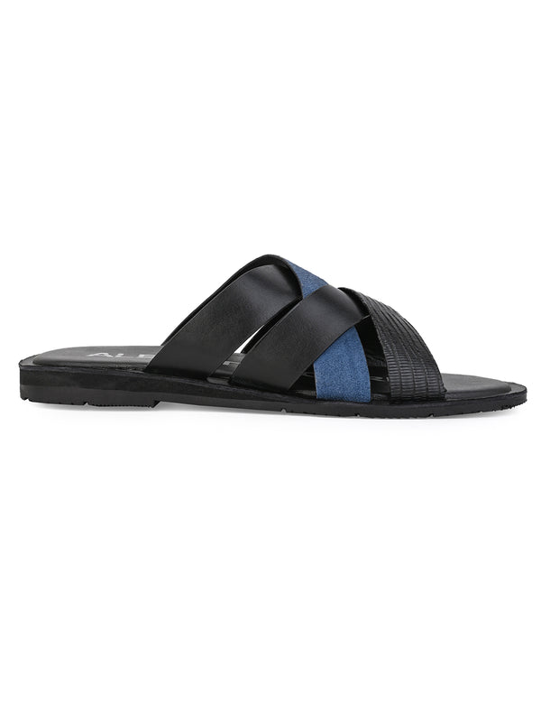 Alberto Torresi Alberto Torresi 270 Trendy Non Stitched Strap Leather Slippers