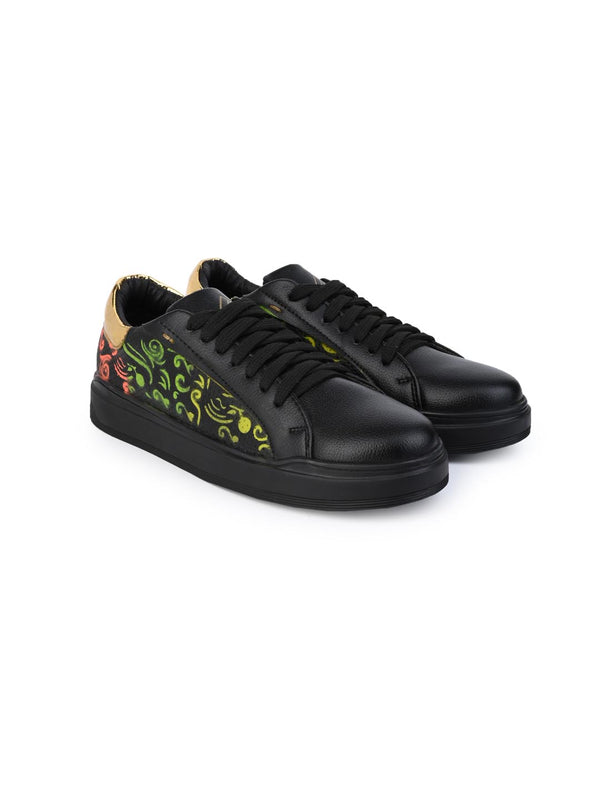 alberto torresi Alberto Torresi Black Lightweight Stylish Sneakers