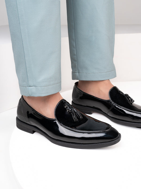 Alberto Torresi Alberto Torresi Black Patent Tassel Loaffer