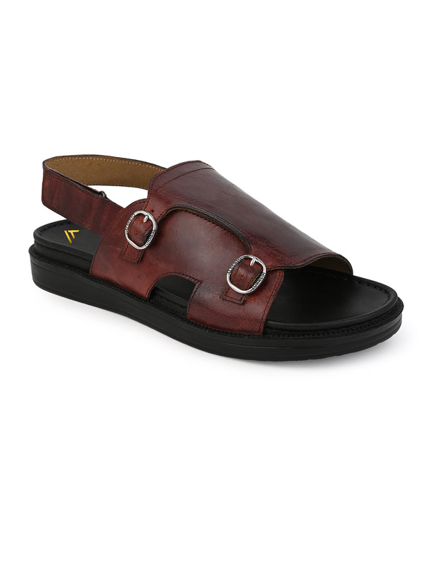 alberto torresi Alberto Torresi Bordo Genuine Leather Slingback Sandals For Men