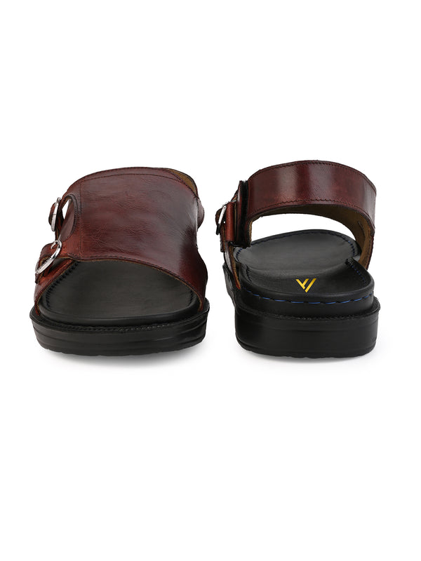 Alberto Torresi Alberto Torresi Bordo Genuine Leather Slingback Sandals For Men