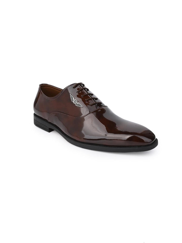 alberto torresi Alberto Torresi Brown Patent Lace up Formal Shoes alberto torresi Alberto Torresi Brown Patent Lace up Formal Shoes
