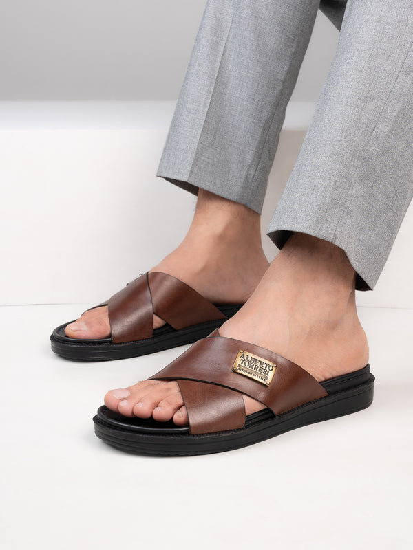 alberto torresi Alberto Torresi Deriko Tan Genuine Leather Flats