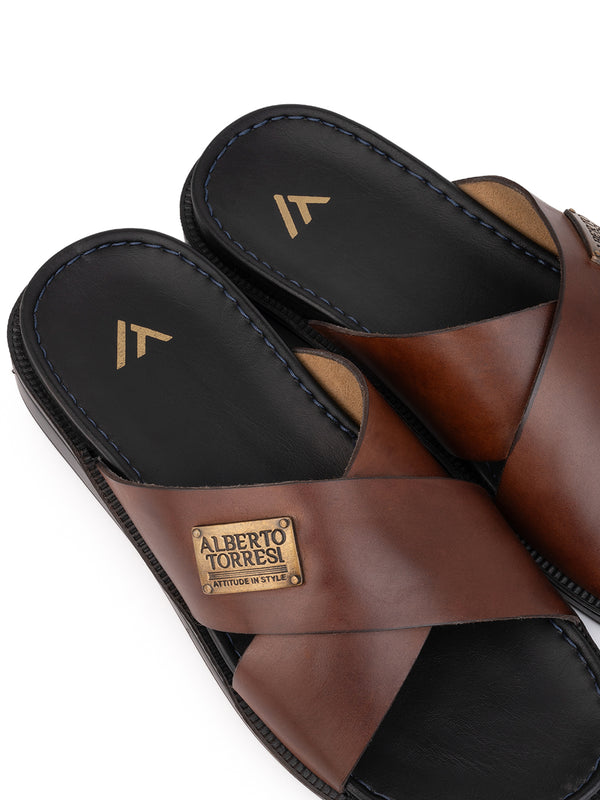 Alberto Torresi Alberto Torresi Deriko Tan Genuine Leather Flats