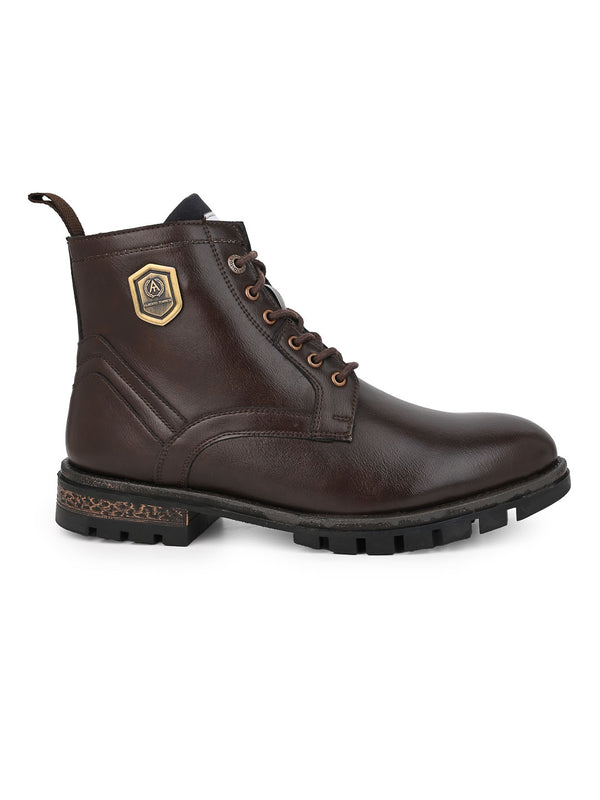 Alberto Torresi Alberto Torresi Devl 552 Robust Shiny And Masculine Boot With Zipper On Inside For Easy Of Wear