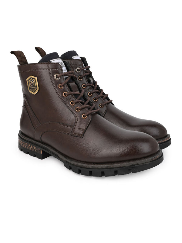 Alberto Torresi Alberto Torresi Devl 552 Robust Shiny And Masculine Boot With Zipper On Inside For Easy Of Wear