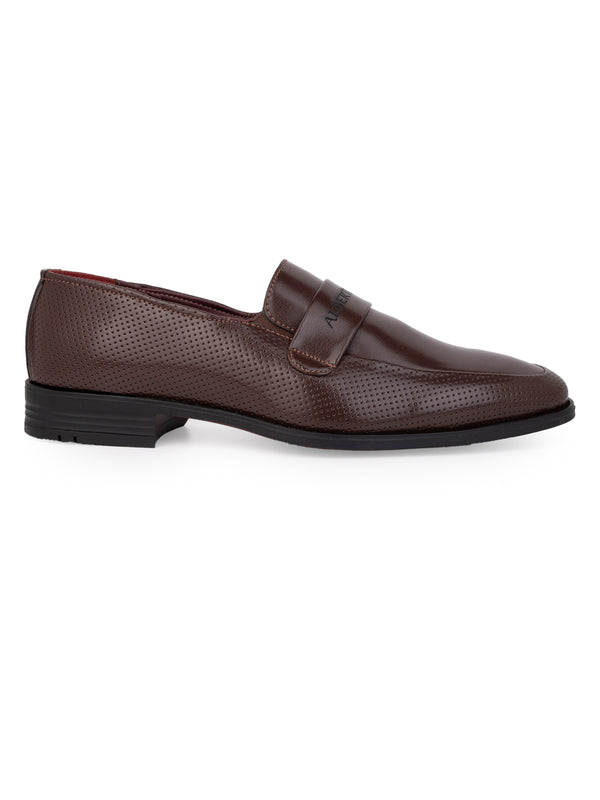 Alberto Torresi Alberto Torresi Fox Leather Brown Slip On Formal Shoes