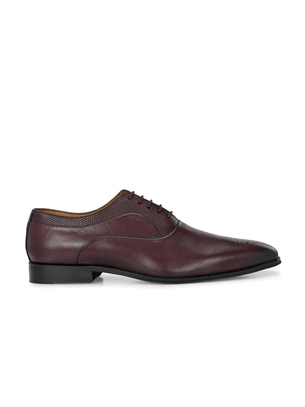 Alberto Torresi Alberto Torresi Genuine Leather 685 Bordo Office/ Dress Formal Lace Up Shoes