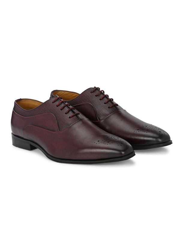Alberto Torresi Alberto Torresi Genuine Leather 685 Bordo Office/ Dress Formal Lace Up Shoes