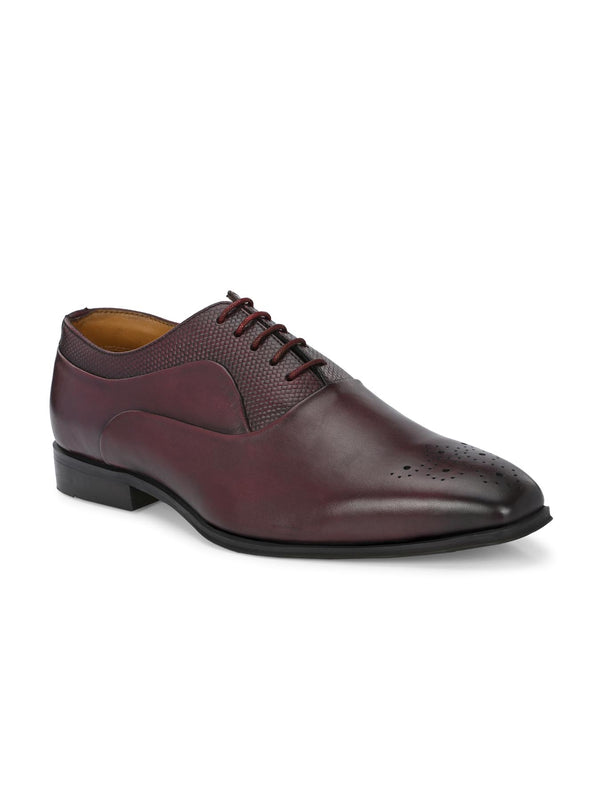 alberto torresi Alberto Torresi Genuine Leather 685 Bordo Office/ Dress Formal Lace Up Shoes