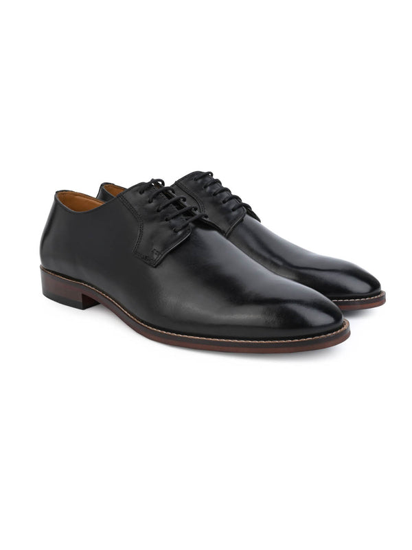 Alberto Torresi Alberto Torresi Genuine Leather Black Formal Derby Shoes