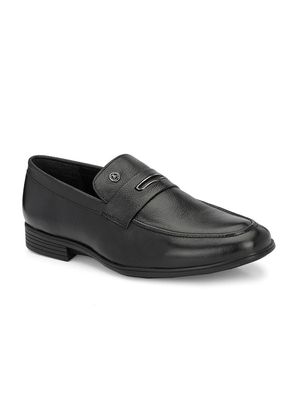 Alberto Torresi Alberto Torresi Genuine Leather Black Slipon Formal Shoes For Men