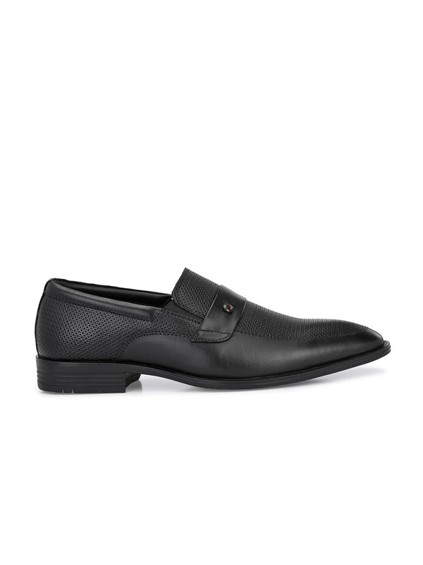 Alberto Torresi Alberto Torresi Genuine Leather Black Slipon Formal Shoes For Men