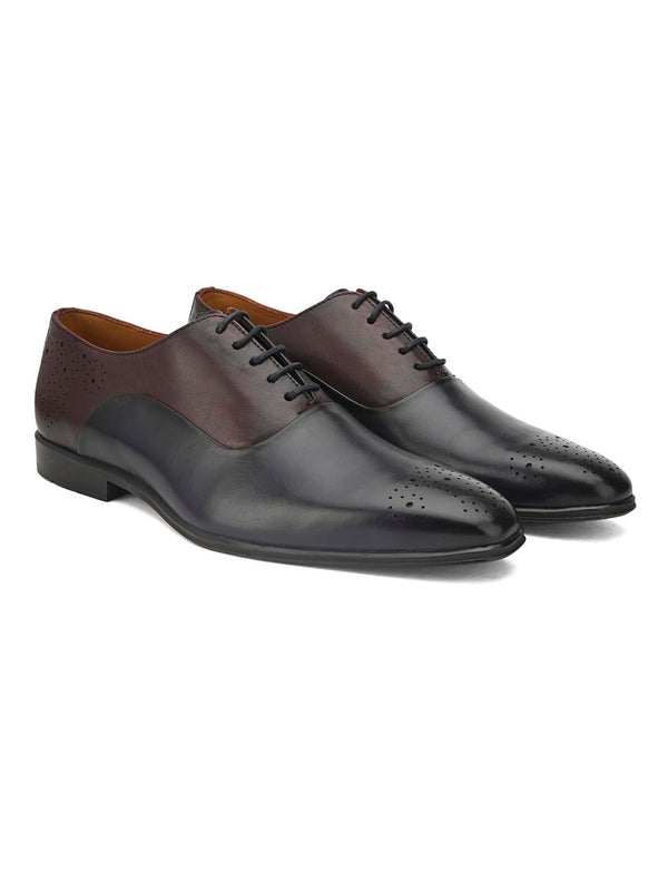 Alberto Torresi Alberto Torresi Genuine Leather Blue Bordo Office/ Dress Formal Lace Ups Shoes