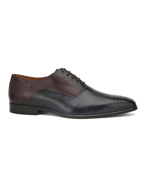 Alberto Torresi Alberto Torresi Genuine Leather Blue Bordo Office/ Dress Formal Lace Ups Shoes
